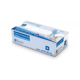 Advance Diamond Gloves, Powder-Free, Nitrile Examination Gloves, IF 35 Size M,100pcs/box